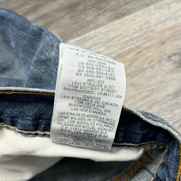 Vintage y2k 2000s Levis 559 Dark Wash Mens 38x32 Relaxed Denim Jeans Red Tab - Picture 6 of 14